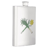 Leek en Daffodil Crossed Heupfles (Rechts)