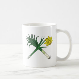 Leek en Daffodil Crossed Koffiemok