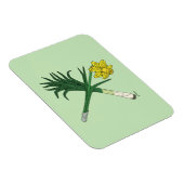 Leek en Daffodil Crossed Magneet (Rechterzijde)