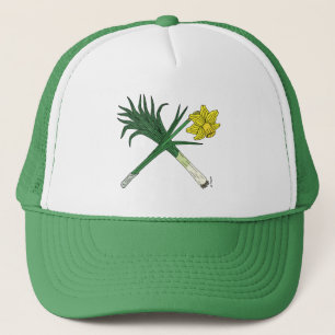 Leek en Daffodil Crossed Trucker Pet