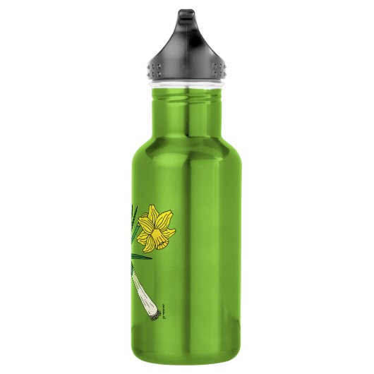 Leek en Daffodil Crossed Waterfles (Rechts)