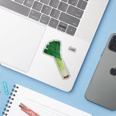 Leek Sticker (Laptop met iPhone)