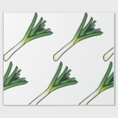Leek Vegetable Cadeaupapier (Vlak)