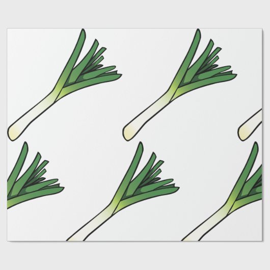 Leek Vegetable Cadeaupapier (Vlak)