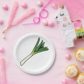Leek Vegetable Papieren Bordje (Feest)