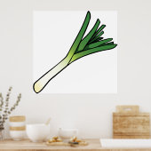 Leek Vegetable Poster (Keuken)