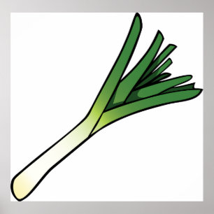Leek Vegetable Poster