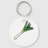 Leek Vegetable Sleutelhanger (Voorkant)