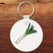 Leek Vegetable Sleutelhanger (Voorkant)