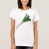 Leek Vegetable T-shirt (Voorkant)