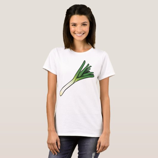 Leek Vegetable T-shirt (Voorkant volledig)