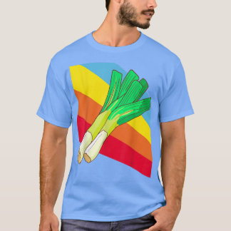 Leek Vegetables Food Vegan Vegetarian T-Shirt