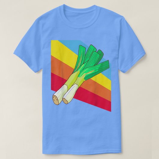 Leek Vegetables Food Vegan Vegetarian T-shirt (Design voorkant)