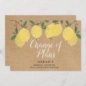 Leemtes Wijziging Vrijgezellenfeest plannen Save The Date (Voorkant / Achterkant)