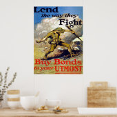 Leen de manier waarop ze vechten tegen de  wereldo poster (Keuken)