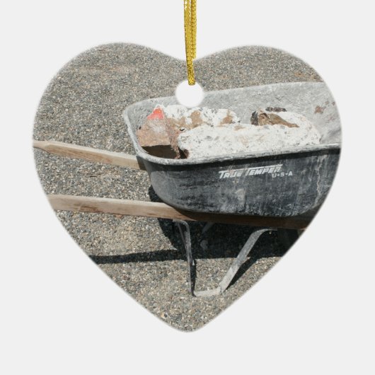 Leen een een wiel keramisch ornament (Voorkant)