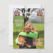 Leen een Poot, Dierenopvang Vrijwilliger Kaart (Voorkant)