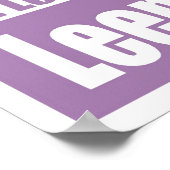 Leena Moore: "Het is allemaal Les." Poster (Hoek)