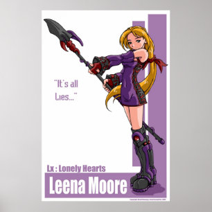 Leena Moore: "Het is allemaal Les." Poster