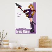Leena Moore: "Het is allemaal Les." Poster (Keuken)