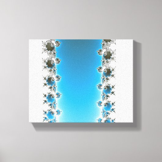 Leenece - Blue Fractal Canvas Afdruk (Voorkant)