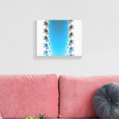 Leenece - Blue Fractal Canvas Afdruk (Insitu (Woonkamer))