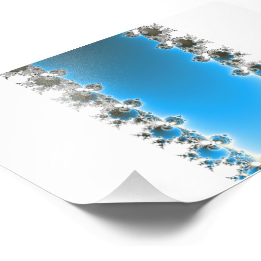 Leenece - Blue Fractal Foto Afdruk (Hoek)