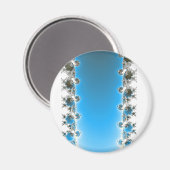 Leenece - Blue Fractal Magneet (Voorkant / Achterkant)