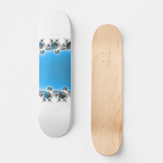 Leenece - Blue Fractal Skateboard (Voorkant)
