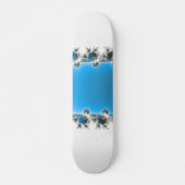 Leenece - Blue Fractal Skateboard (Voorkant)