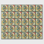 LeeNeigh Stripes Vakantie inpakpapier (Vlak)