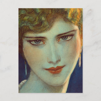 Leenmeisje met oorbellen briefkaart