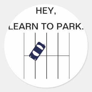 Leer aan PARK Ronde Sticker