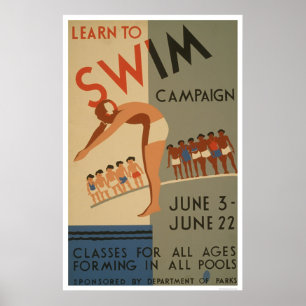 Leer aan SWM NYC 1940 WPA Poster