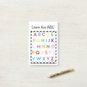 leer ABC Post-it® Notes (Op bureau)