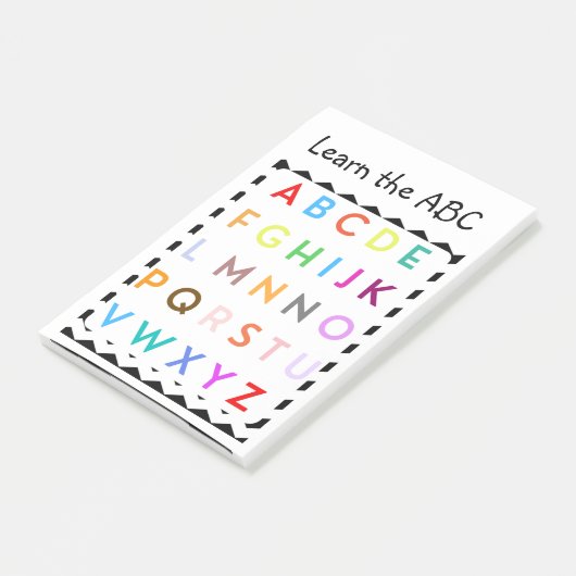 leer ABC Post-it® Notes (Schuin)