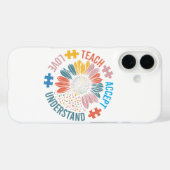 "Leer Accepteer Houd Van Begrijp" Puzzelstuk Bloem Case-Mate iPhone Case (Achterkant (horizontaal))