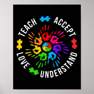 Leer accepteren liefde begrijpen vrouwen leraar au poster
