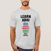 Leer Adai - Bever, Wasbeer, Opossum, Haas T-shirt (Voorkant)