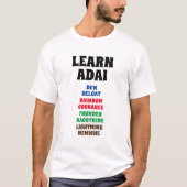 Leer Adai - Dauw, Regenboog, Donder, Bliksem T-shirt (Voorkant)