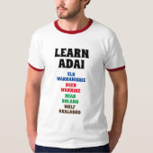 Leer Adai - Elk, Deer, Beer, Wolf T-shirt (Voorkant)