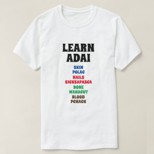 Leer Adai - Huid, Nagels, Bot, Bloed T-shirt