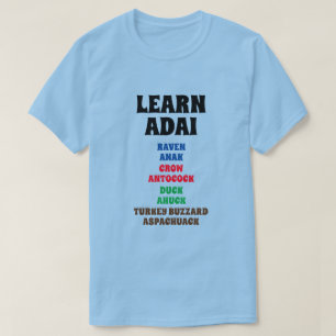 Leer Adai Raven, Crow, Blackbird, Crane T-shirt