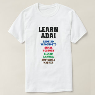 Leer Adai - Redbird, Snake, Lizard, Butterfly T-shirt
