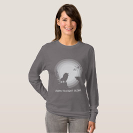 Leer Alleen te Vechten – Leeuw Onder Maanlicht T-shirt