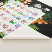 Leer Alphabet & Dieren Onderwijs Sherpa Deken (3/4)