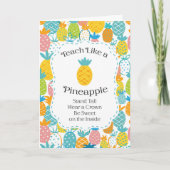 Leer als een ananas waardering kaart (Voorkant)