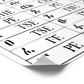 Leer Amhaars alfabet | Brief Poster (Hoek)