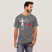 Leer baard piraat edward teach dat t-shirt (Voorkant volledig)