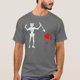 Leer baard piraat edward teach dat t-shirt